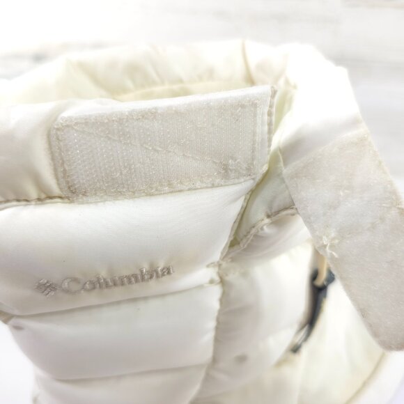 COLUMBIA WOMEN'S SIZE 9 WHITE WATERPROOF BOOTS OMNI-HEAT 200G INSULATION *AS-IS* - Picture 12 of 16